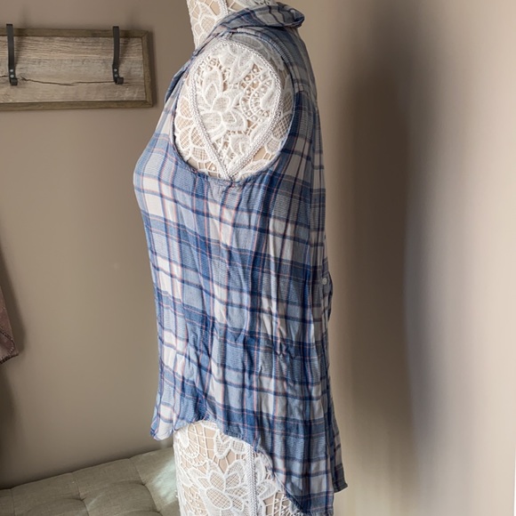 Cloth and stone buttondown plaid shirt size small - Picture 3 of 5